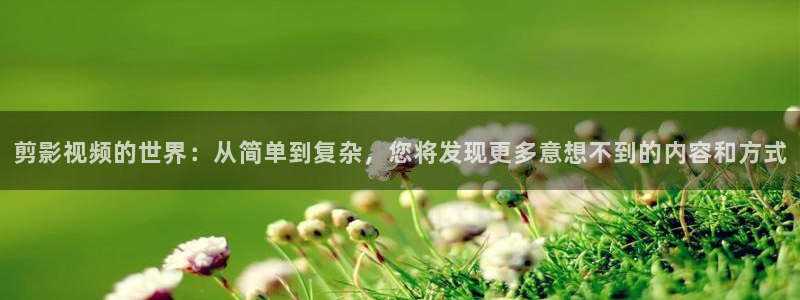 麻豆免费看片：剪影视频的世界：从简单到复杂，您将发现更多意想不到的内容和方式